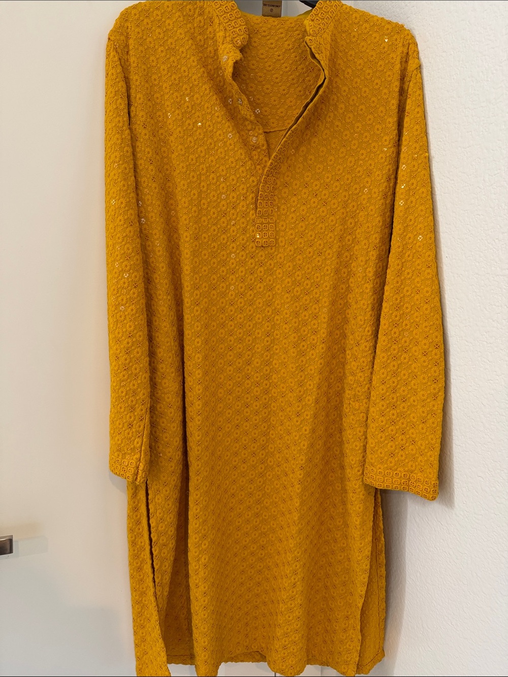 Mustard Yellow Men’s Kurta Haldi